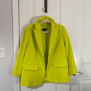 Kate Spade Bright neon green Blazer size 12